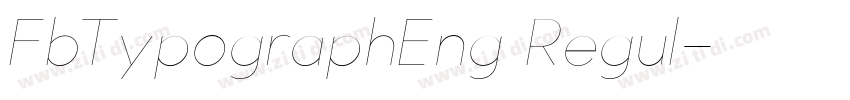 FbTypographEng Regul字体转换